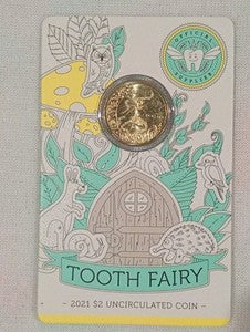 2021 $2 1x UNC Tooth Fairy Coin