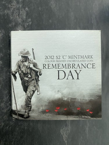 2012 $2 Red Poppy  ‘C’ Mintmark Coin