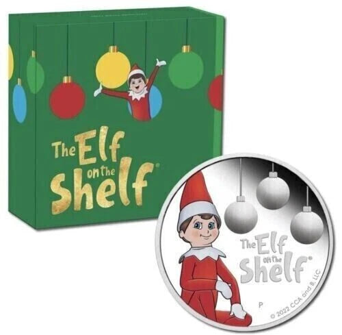 2022 1/2oz Silver Elf On The Shelf Coin - Mintage: 2,000
