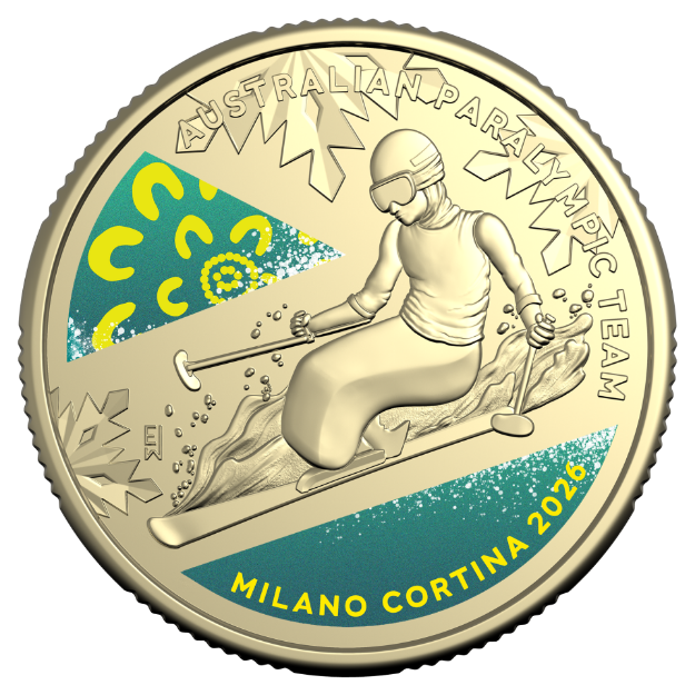 2026 $1 Winter Paralympic Team Carded Coin - Mintage: 25,000