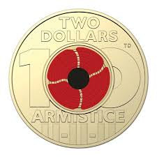 2018 $2 Armistice Cotton & Co - Includes Protective Tube & Sticker