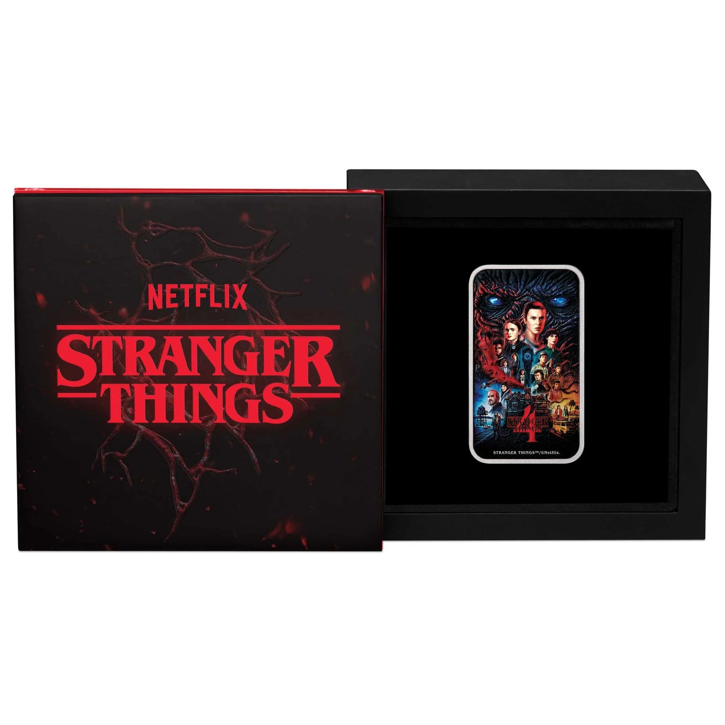 2026 Stranger Things S4 1oz Rectangular Silver Proof Coloured Coin - Mintage: 1,500