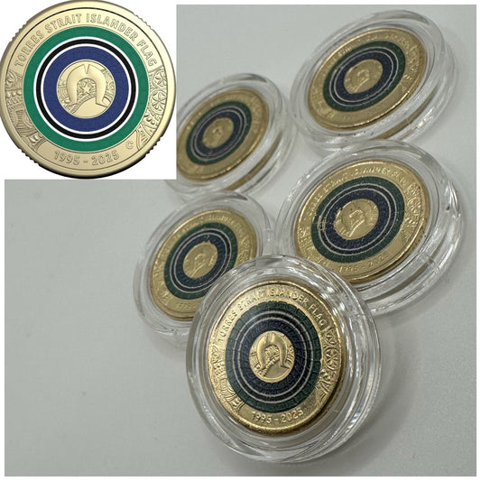 1x UNC 2025 Torres Straight Islander Flag $2 Coin - In Lighthouse Capsule