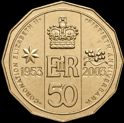 2003 50c ER Coronation Golden Jubilee PNC
