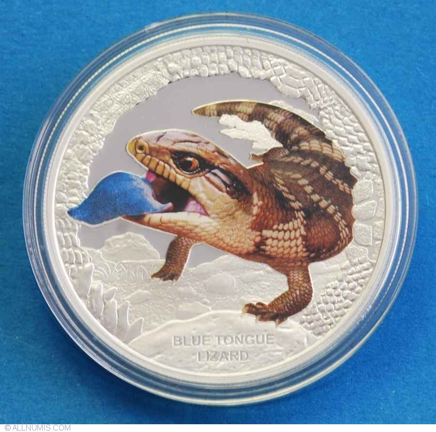 2015 1oz Blue Tongue Lizard Coin - Mintage: 5,000