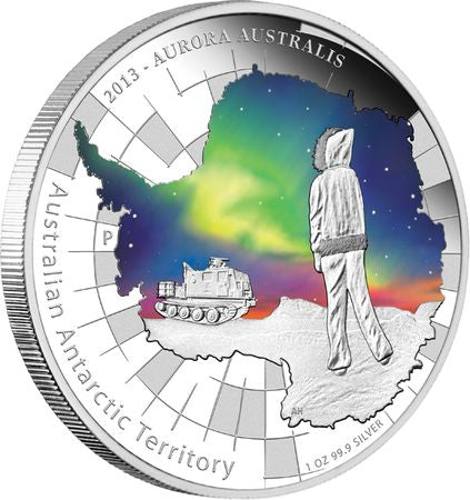 2013 1oz Aurora Australis Antarctic Territory - Mintage: 7,500