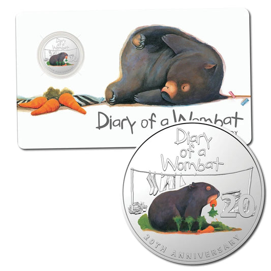 2022 20c Diary Of A Wombat - Carded Mintage: 40,000