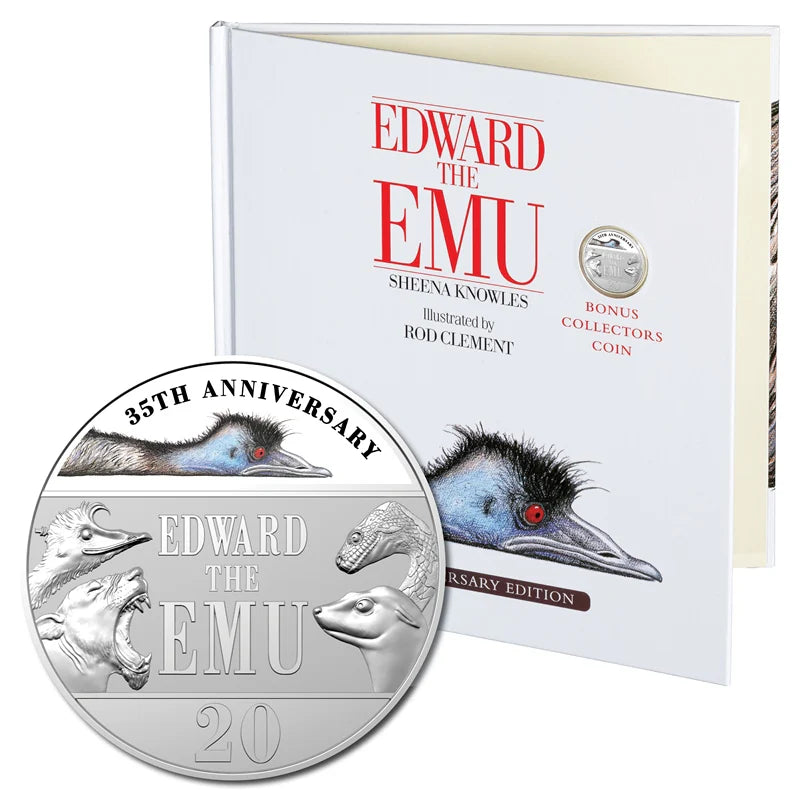 2023 Coloured 20c Edward The Emu Book - Mintage: 5,000
