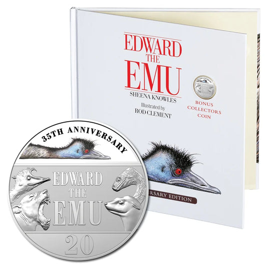2023 Coloured 20c Edward The Emu Book - Mintage: 5,000