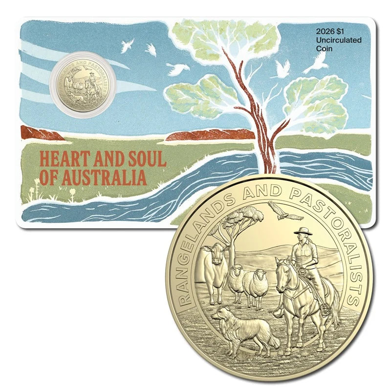 2026 $1 Heart And Soul Of Australia Carded Coin - Mintage: 40,000