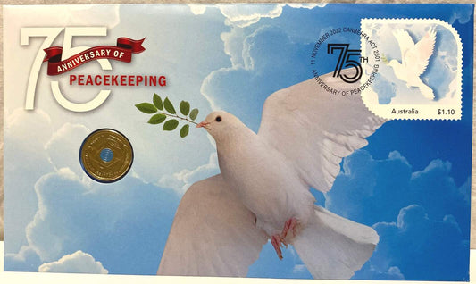 2022 $2 UNC Peacekeeping PNC - Mintage: 8000