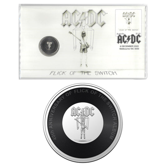 2022 20c AC/DC Flick Of The Switch PNC - Mintage: 7,500