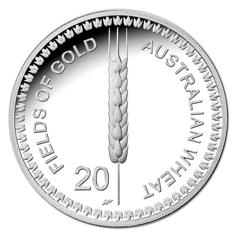 2012 $1 & 20c Australian Wheat 2x Coin Carded Set - Mintage:  20,000