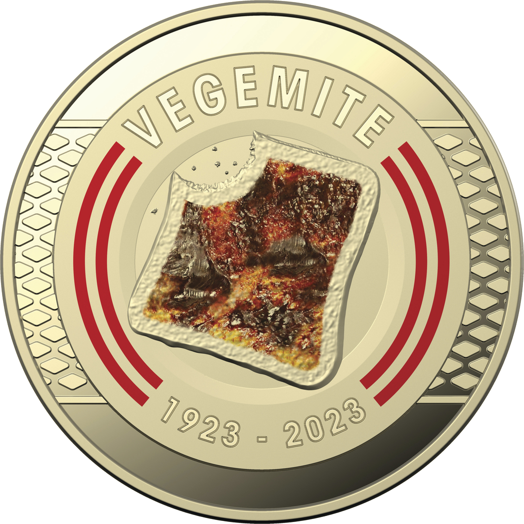 2023 $1 Colorized Vegemite 6x Coin Set - 100 Mitey Years