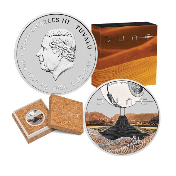 2026 1oz Dune Silver Coin - Mintage: 3,000