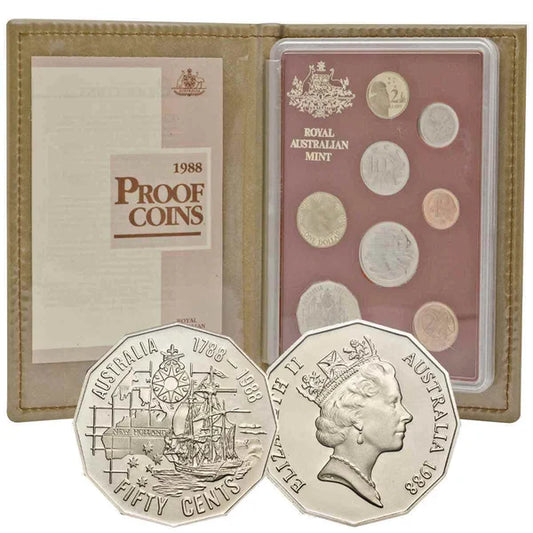 1988 RAM Proof 7x Coin Set - Mintage: 101,518