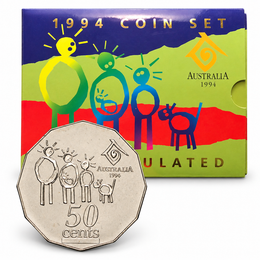 1994 6x Coin UNC Year Of The Family RAM Year Set - Mintage: 91,942