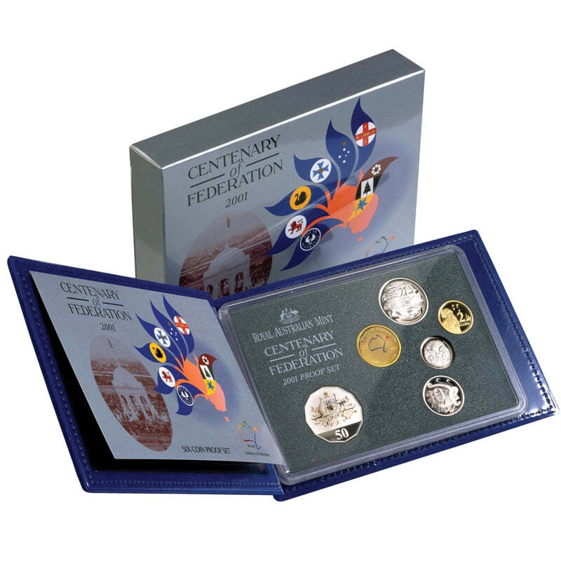 2001 RAM Proof 6x Coin Set - Mintage: 60,000