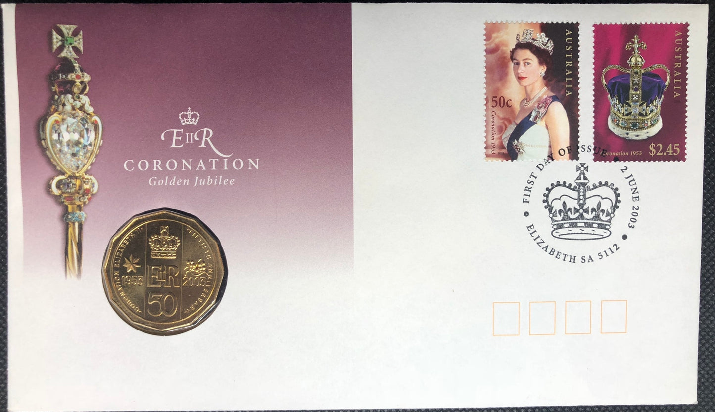 2003 50c ER Coronation Golden Jubilee PNC