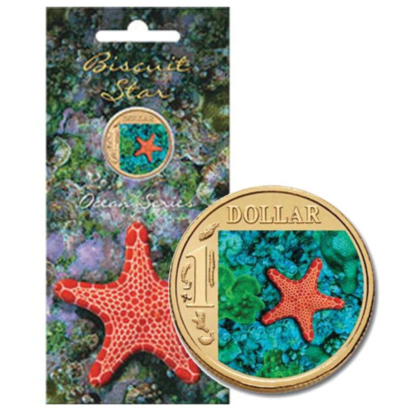 2007 $1 Biscuit Star Ocean Series Carded Coin - Mintage: 25,093