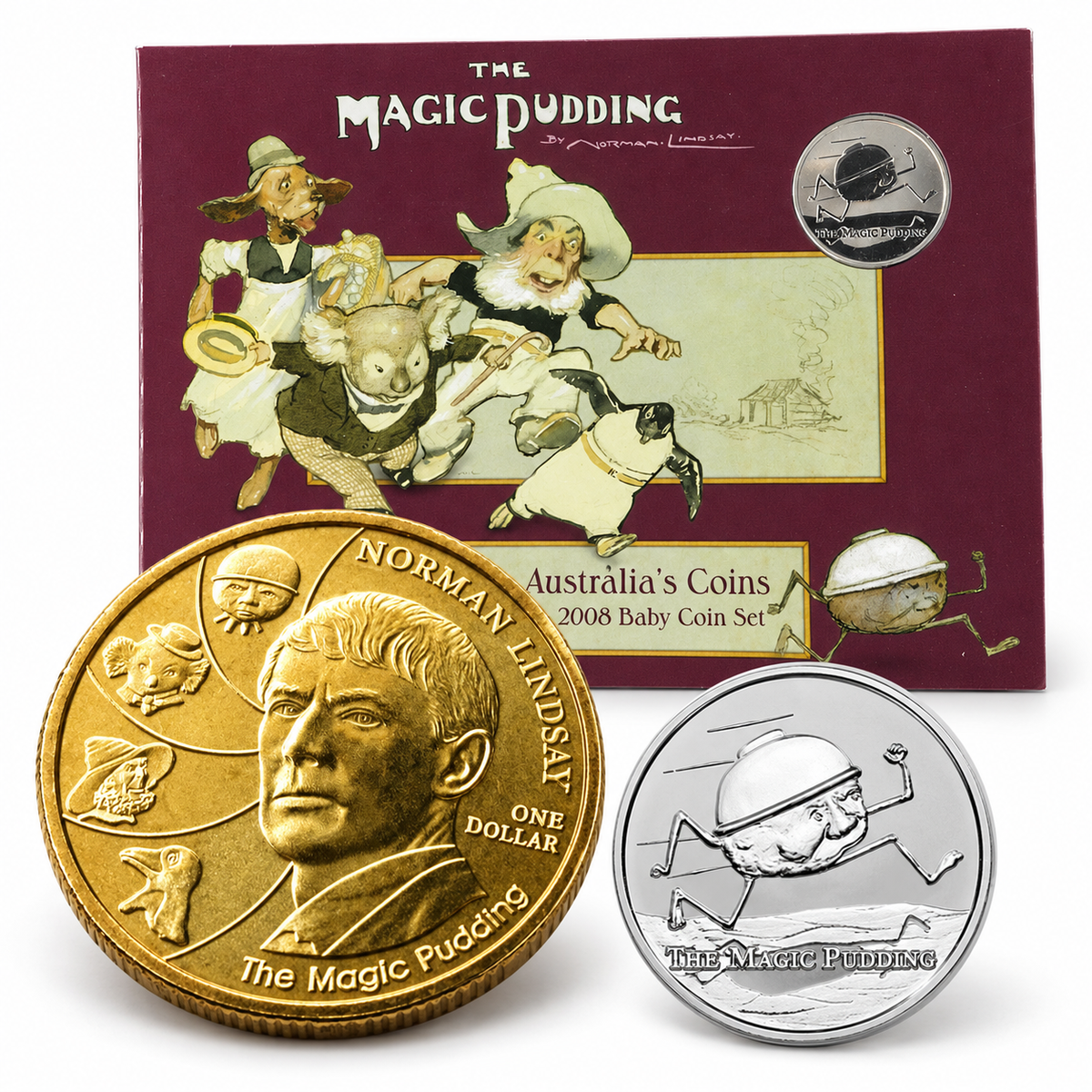 2008 Magic Pudding Baby Coins Year Set 6x Coin Set