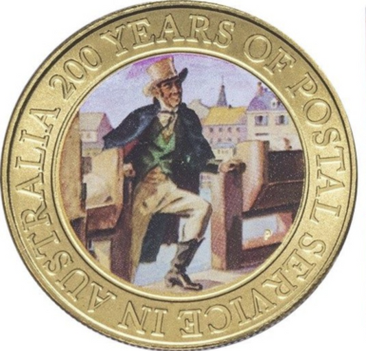 2009 $1 Australia Post 200 Years PNC - Mintage: 32,000