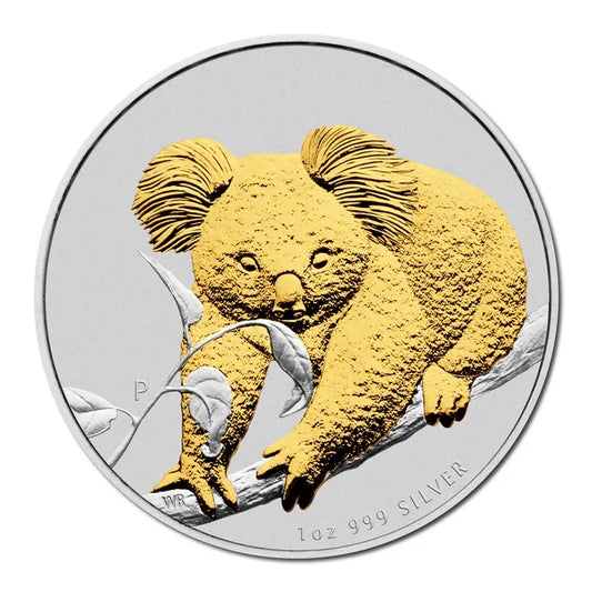2010 1oz Australian Koala Gold Gilded - Mintage: 10,000