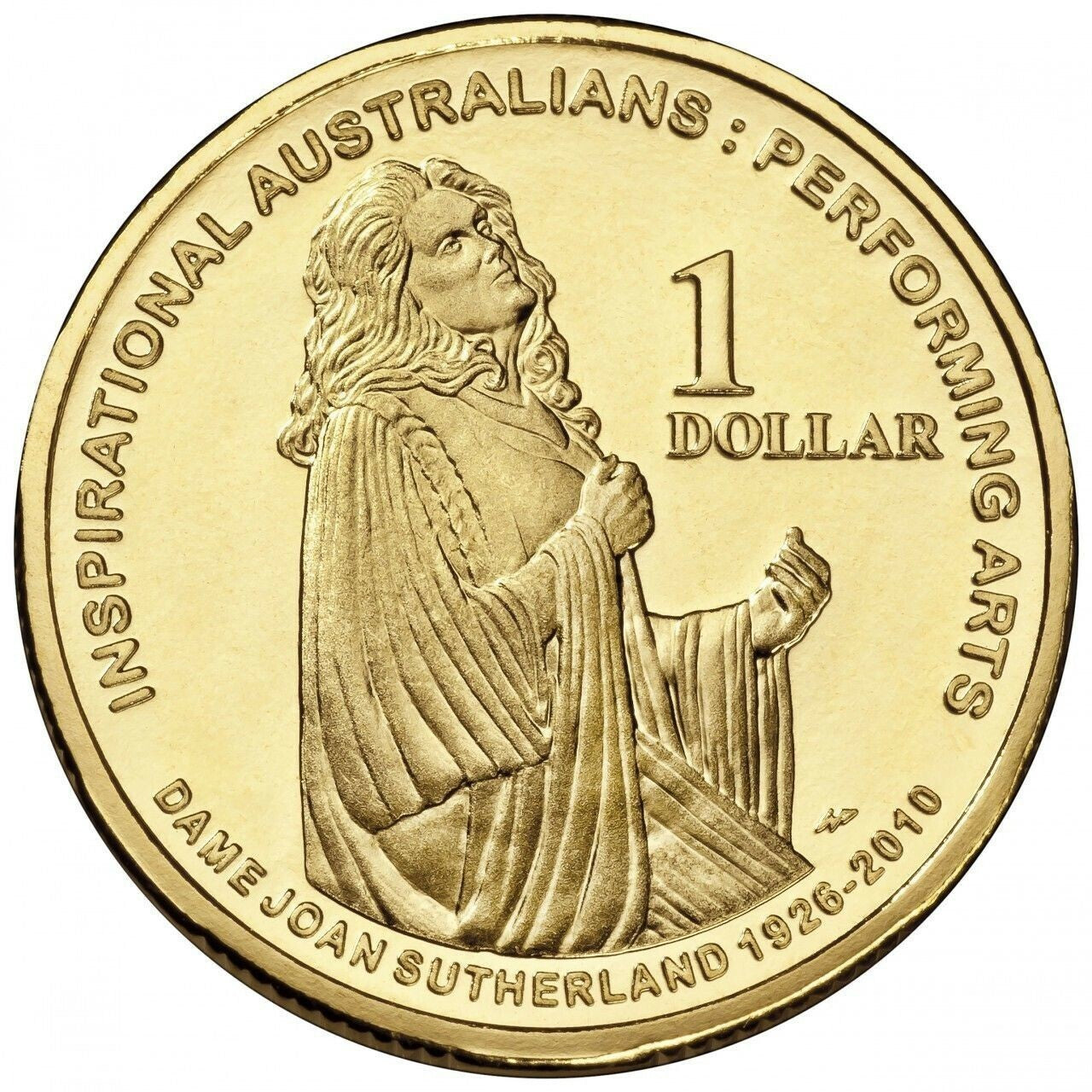 2011 $1 Dame Joan Sutherland Inspirational Australian's Carded Coin