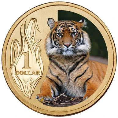 2012 $1 Sumatran Tiger Animals Of The Zoo Carded Coin - Mintage: 15,990