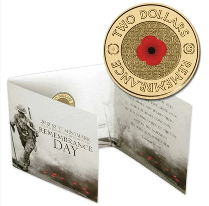 2012 $2 Red Poppy  ‘C’ Mintmark Coin