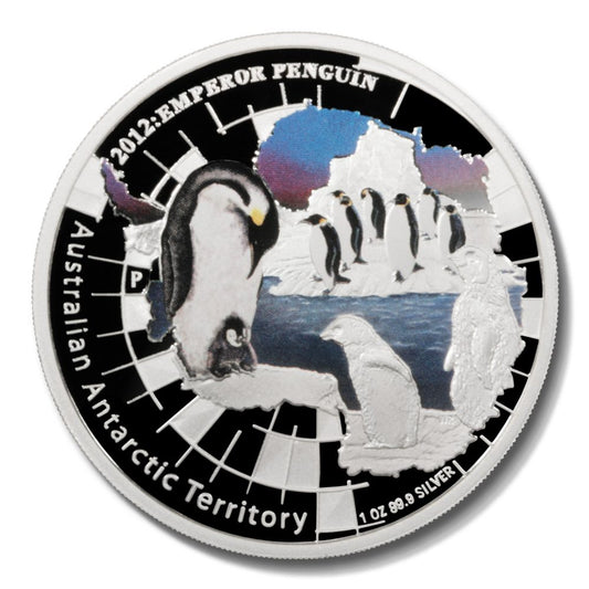 2012 1oz Emperor Penguin Australian Antarctic Territory - Mintage: 7,500