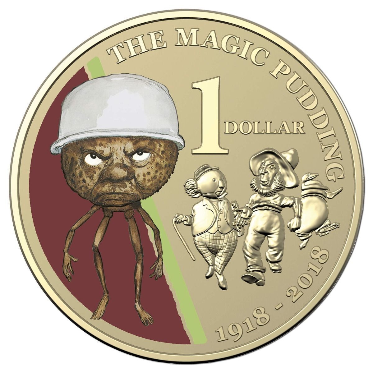 2018 $1 The Magic Pudding PNC - Mintage: 7,500