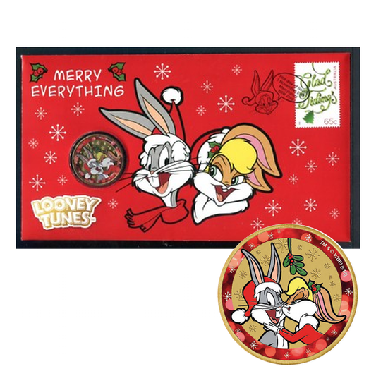 2018 $1 Loony Toons Merry Everything PNC - Mintage: 6,000