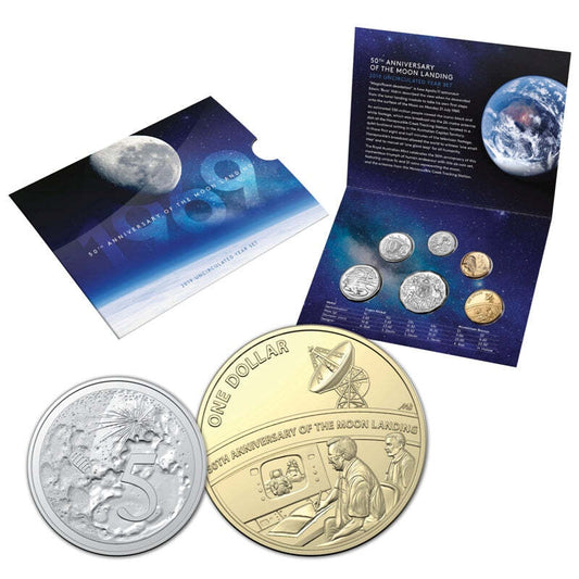 2019 6x Coin Moon Landing Year Set - Mintage: 55,547