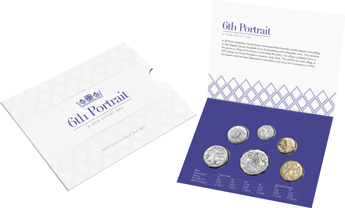 2020 6x Coin 6th Portrait Year Set - Mintage: 49,402
