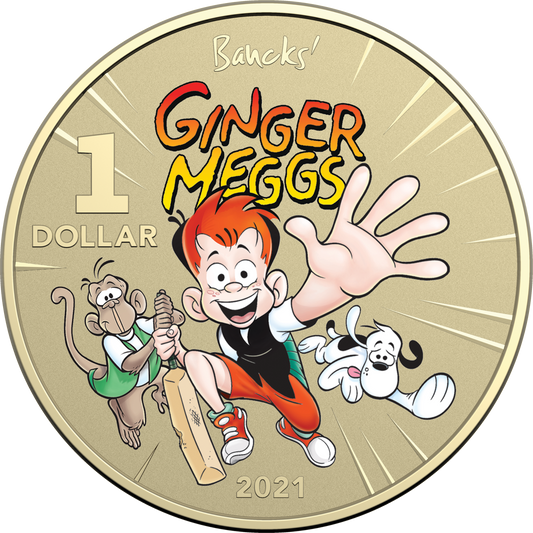 2021 $1 100 Years Of Ginger Meggs PNC - Mintage: 6,500
