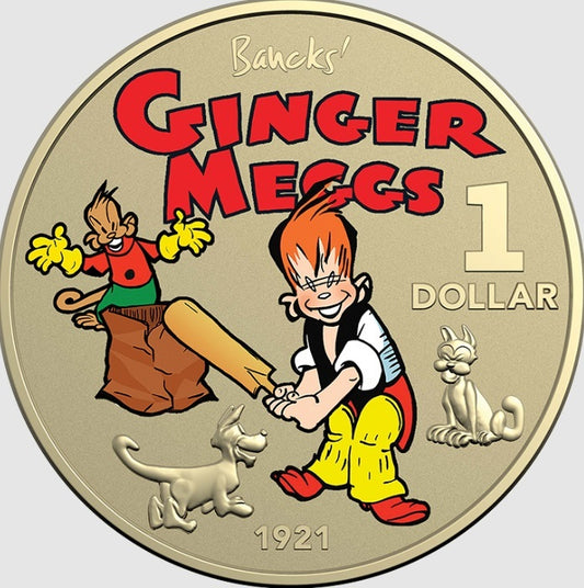 2021 $1 100 Years Of Ginger Meggs PNC - Mintage: 6,500
