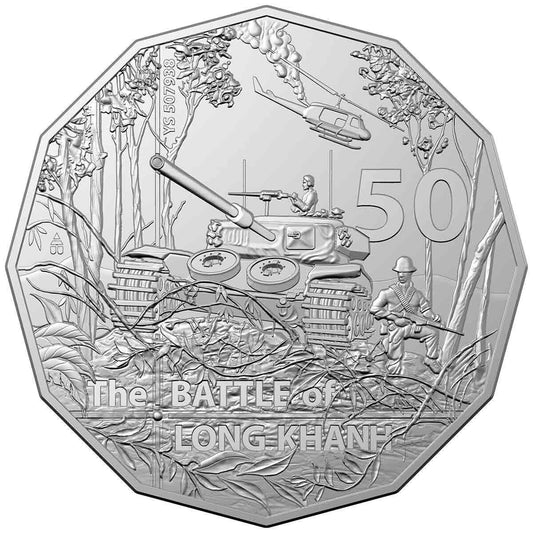 2021 50c Operation Overlord Carded Coin - Mintage 27,500