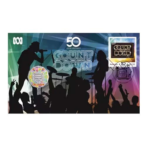 2024 50c 50 Years Of Countdown PNC - Mintage: 7,500