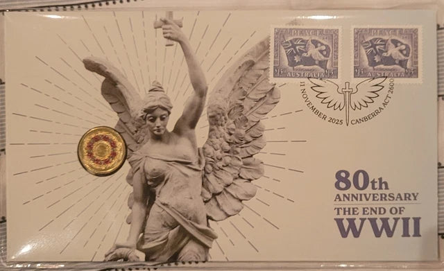 2025 $2 80th Anniversary Of World War 2 Poppy Wreath PNC