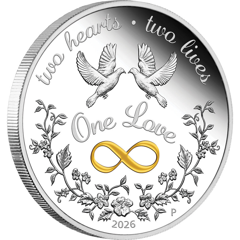 2026 1oz One Love Silver Coin - Mintage: 5,000