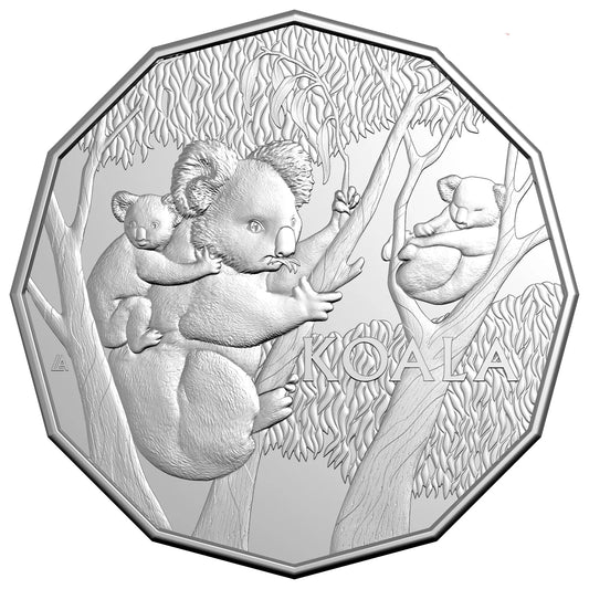 2026 50c Koala Carded Coin - Mintage: 15,000