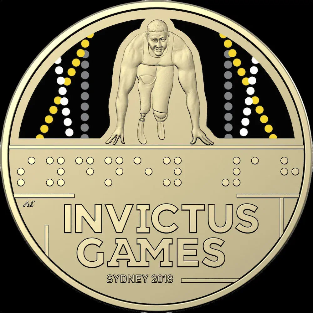 2018 $1 Invictus Games Carded Coin - Mintage: 30,000