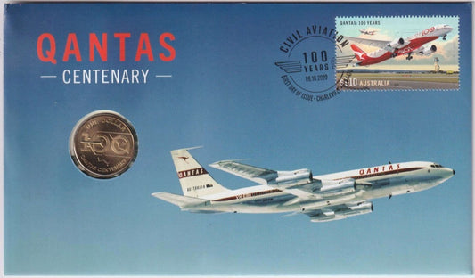 2020 $1 Qantas Coin PNC Mintage : 6,500