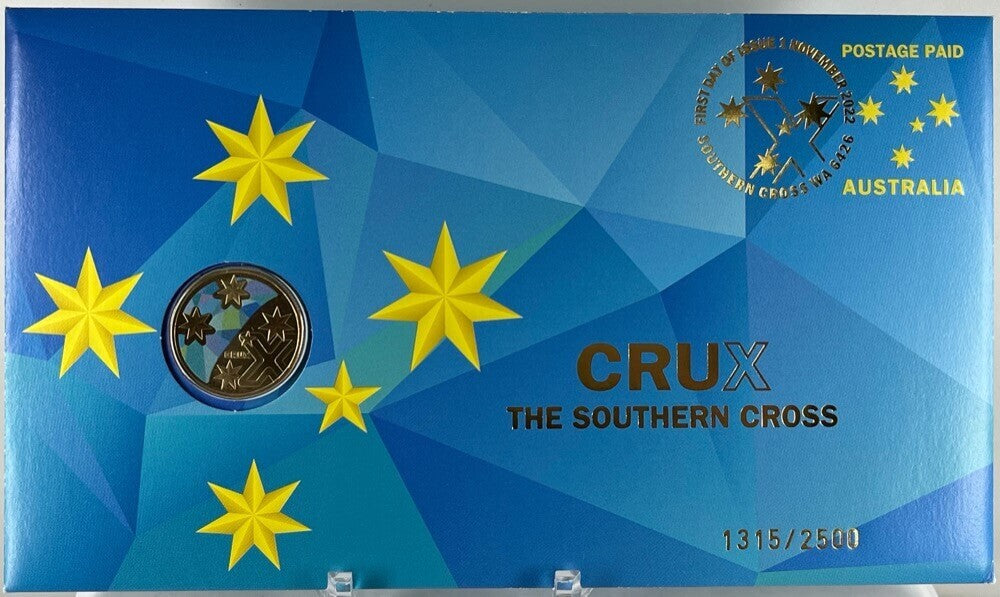 2022 $1 Coloured Crux PNC - Mintage: 1303/2500