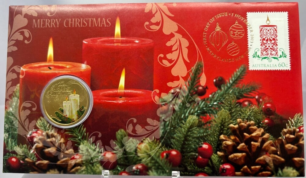 2013 $1 Merry Christmas Candles PNC - Mintage: 12,000