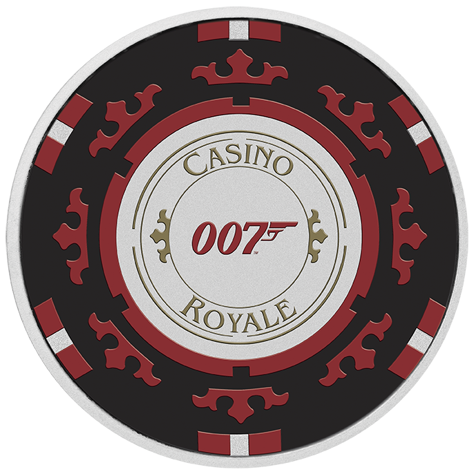 2023 1oz Silver Casino Royale 007 Coin - Mintage: 2,500