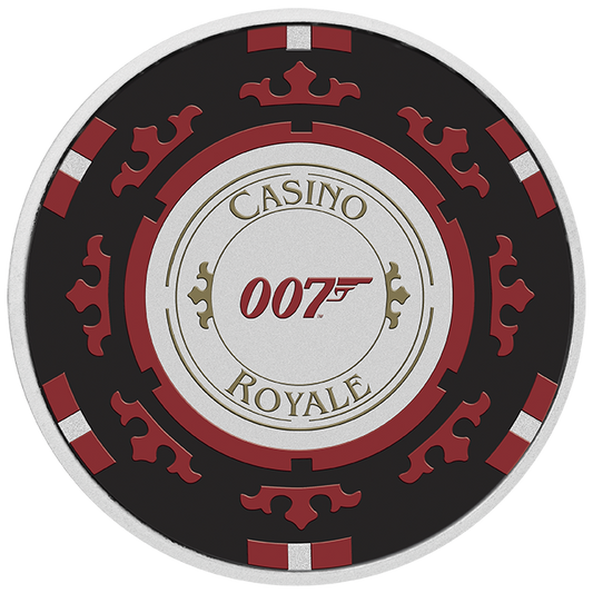2023 1oz Silver Casino Royale 007 Coin - Mintage: 2,500
