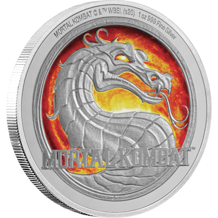 2020 1oz Silver Mortal Kombat Arcade Coin - Mintage: 2,020