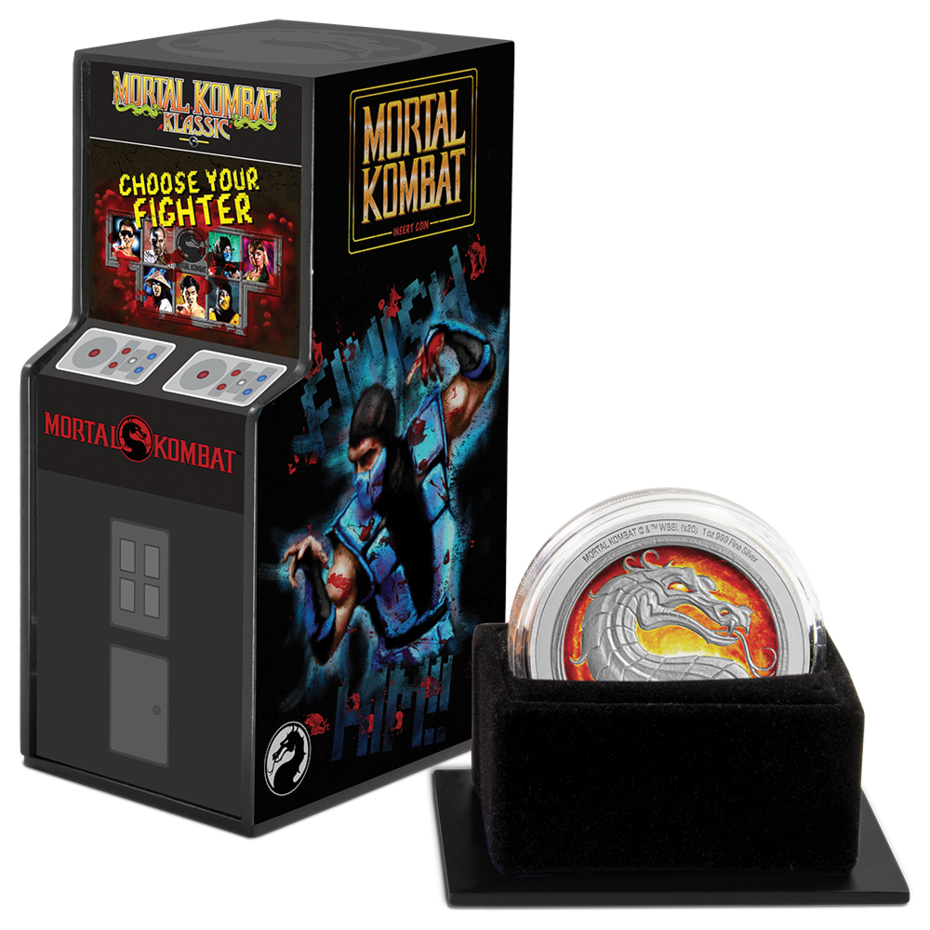 2020 1oz Silver Mortal Kombat Arcade Coin - Mintage: 2,020